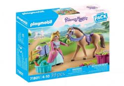 PLAYMOBIL PRINCESS MAGIC - PRINCESSE CAVALIÈRE, CHEVAL ET MATERIEL EQUESTRE #71801 (0325)